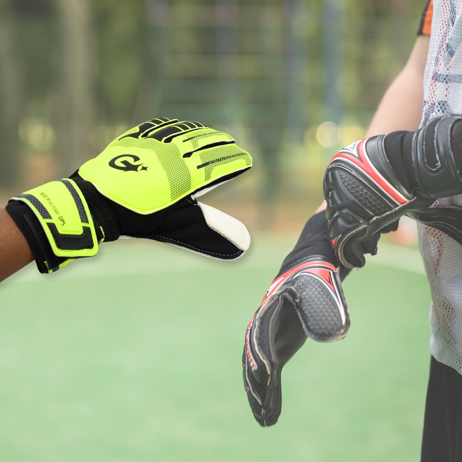 8064 Multi Function Finger Protection Sports kids goalkeeper gloves, football gloves for boys, kids, adults, football training gloves, super grip palm protection gloves (1 Pair) 8064 Multi Function Finger Protection Sports kids goalkeeper gloves, football gloves for boys, kids, adults, football training gloves, super grip palm protection gloves (1 Pair)